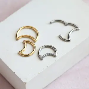 Titanium Moon Clicker Hoop