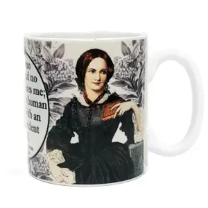 Charlotte Bronte "I am no bird" Literary Ceramic Mug