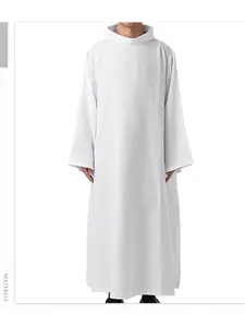 Arab Religious Priest Robe Cosplay Outfit Clergy Pastor Saint Costume For Stage Performance