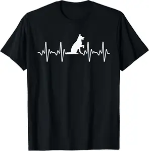 100% Cotton Cute German Shepherd Art For Men Women German Shepherd Lover T-Shirt