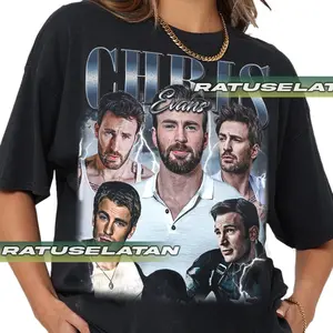 Chris Evans Celebrity Tribute Graphic Tshirt Gift For Fan
