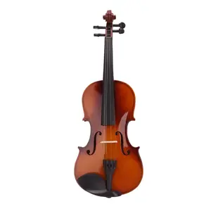 New 4/4 Full-Set Acoustic Violins - Basswood Violin, Protective Case, Bow, and Natural Rosin
