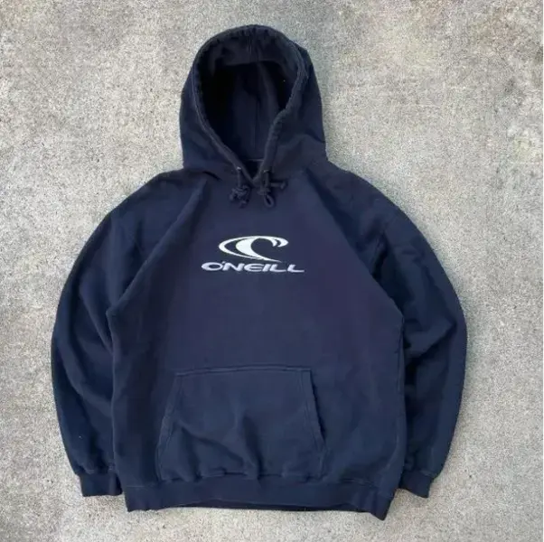 VTG 90s 2000s ONeill Oversized Surf Navy Graphic Hoodie for Men and Women, Casual Streetwear Pullover by Y2K Retro USA T-shirt, Sweatshirt and Hoodie