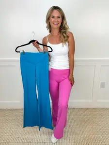 Mono B Bringing the Confidence High-Rise Flare Leggings - 2 colors!