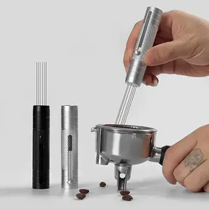 Portable Expandable Coffee Powder Needle, 6-Piece Magnetic Storage Stirring Coffee Powder Needles, Convenient Coffee Powder Dispenser