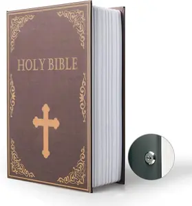 Diversion Book Safe Storage Box 9.5"×6"×2.2" with Security Key Lock, Hidden Safe Design for Secure Storage