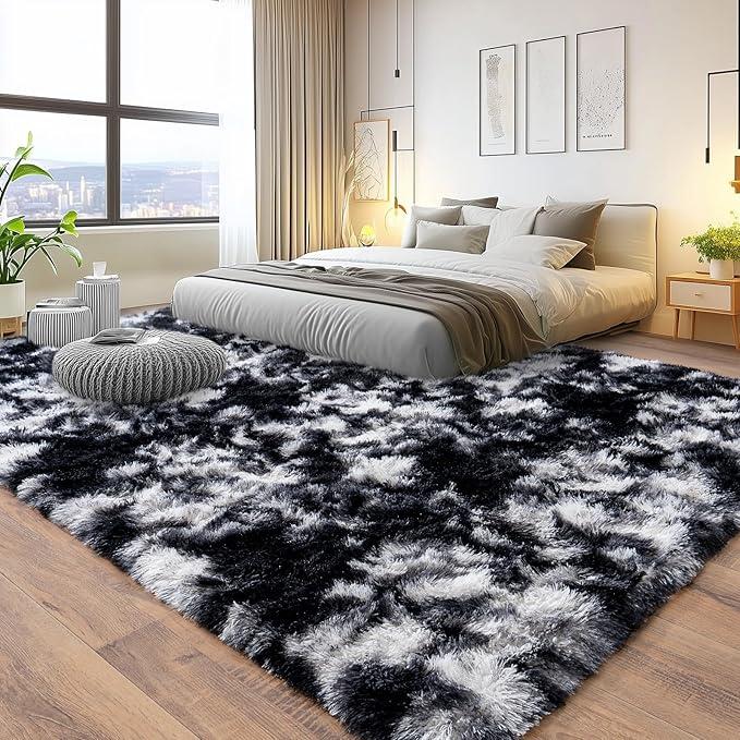 REZUTAN Soft Faux Fur Shag Rug Aesthetic Decor Carpet for Living Room Bedroom Home Decor High-Quality Faux Fur Material