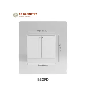 30” Base Cabinet Box Only | No Drawer | RTA Kitchen Cabinet | TQ Cabinetry