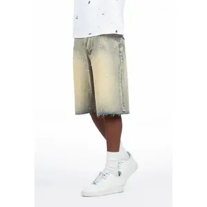 Rydell Blue Rhinestones Denim Short