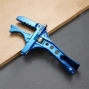 1pc Metal Multi-Functional Bathroom Wrench, Large Opening Design, Ergonomic Adjustable Universal Pipe Wrench, Nut Removal Tool