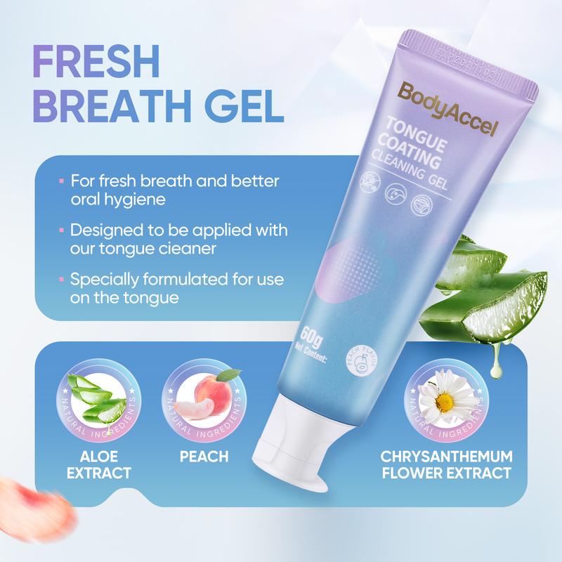 [SW] BodyAccel Tongue Cleaning Gel Bundle for Refreshing Oral