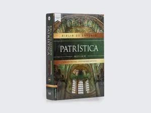 RVR Biblia de Estudio Patrística Marrón con Índice Comfort Print Palabras de Jesús en Rojo