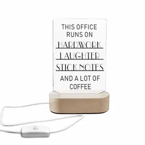 AvinaCasa Hardwork-Inspired Acrylic Desk Sign - Uplifting Office Decor With Motivational Sayings, Perfect Gift For Coworkers & Friends