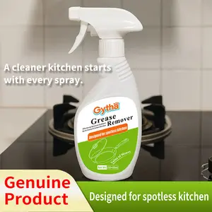 Kitchen cleaning spray, effectively cleans kitchen grease and grime. This multi-purpose degreaser is suitable for heavily soiled areas such as countertops, ovens, cookware, and range hoods (2 bottles).