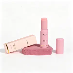 Dewy Glass Skin Moisturizing Primer Stick + Hydrating Lip Cheek Multi Stick, Lightweight Hydrating Makeup Base Balm,  Travel Size Twist Up Stick