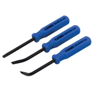 212 MAIN 5 in 3-Piece Blue Acetate Handle Pocket Prybar Set, Durable Portable Tool Set with Pocket Clip for Mechanics, Assemblers, Ideal for Separating Small Items