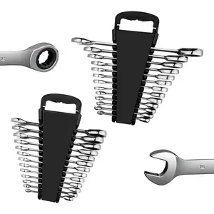 26PCS Ratcheting Wrench Master Set,Combination Wrench Sets,Metric&SAE Wrench Set,1/4” to 7/8“ & 6-19mm,72-Teeth,12-Point,CR-V Steel