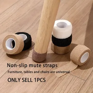 Self-Adhesive Silent Chair Leg Wraps, Non-Slip Wear-Resistant Furniture Foot Protectors, Anti-Scratch Floor Protector Tape for Chairs Tables Home, No Scissors Required