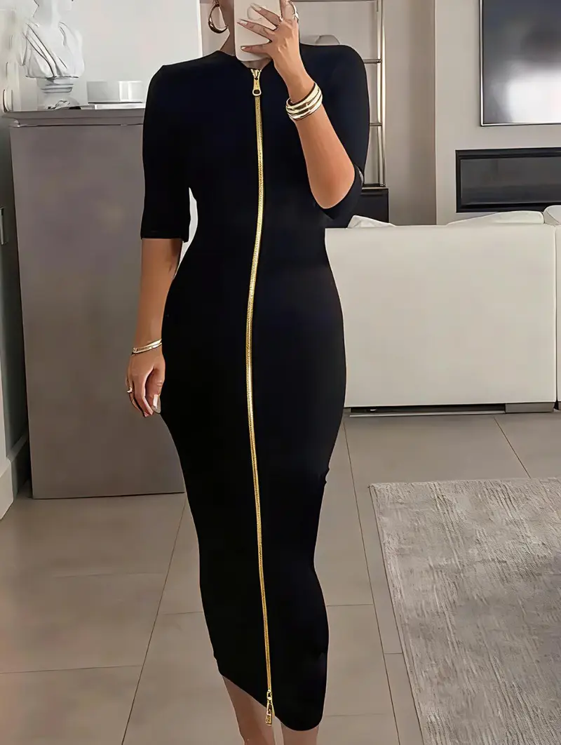 black and gold formal dress - TikTok Shop