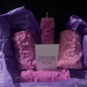 Beautiful Lilac Candle Decor