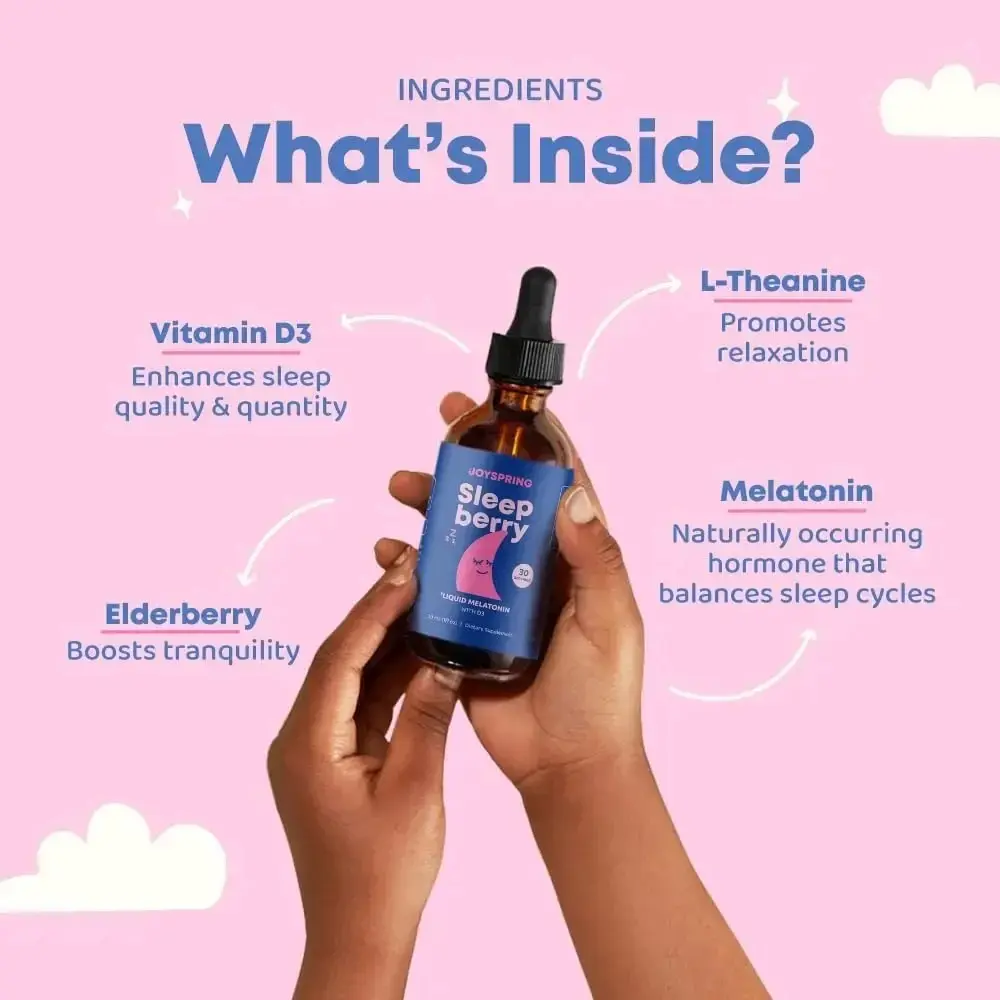 (Flash Sale) JoySpring SleepBerry Natural Sugar-Free Sleep Aid for Kids with Melatonin & L-Theanine | 30, 60, 120 Day Supply