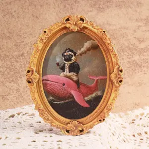 Funny Animal Refrigerator Magnet, Mini Frame Magnet, Small Decorative Art Magnet, Ideal for Living Room, Dining Room, Kitchen, Bedroom, Great Holiday Gift, Refrigerator Decorating Magnet