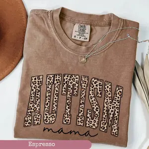 Comfort Colors Autism Mama Shirt, Autism Mom Shirt, Gift For Autism Mom T-Shirt, Comfort Colors Graphic Tee, Casual Outfit, Vintage Wash Shirt, Oversized Women’s Outfit, Apr 5