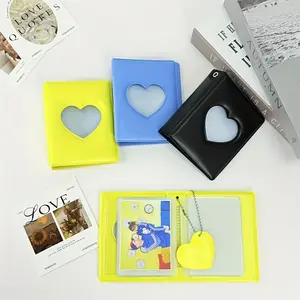 1 piece of DIY Love Photo Album can hold 21 3-inch photos, easy to carry with you, a gift for loved ones, memory book, aesthetic scrapbook, cute photo holder, portable case, small photo album, instant print saver, travelers, gift shoppers