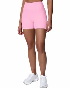 PAVOI ACTIVE High Waisted Athletic Shorts with Pockets for Women - Buttery Soft No Front Seam 4" & 6" Biker Workout Yoga Shorts - FlexFlow