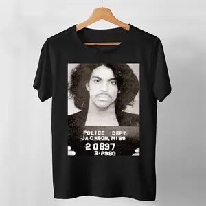 Prince Mugshot Tshirt, Ladies Tshirt, Sweater, Hoodie, Long Sleeve, Tank Top Unisex Customized Product Black Love Shirt