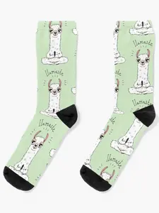 Llama yoga pose with llamaste Socks