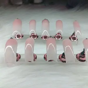 Ombre Belle Curved Press On Nails