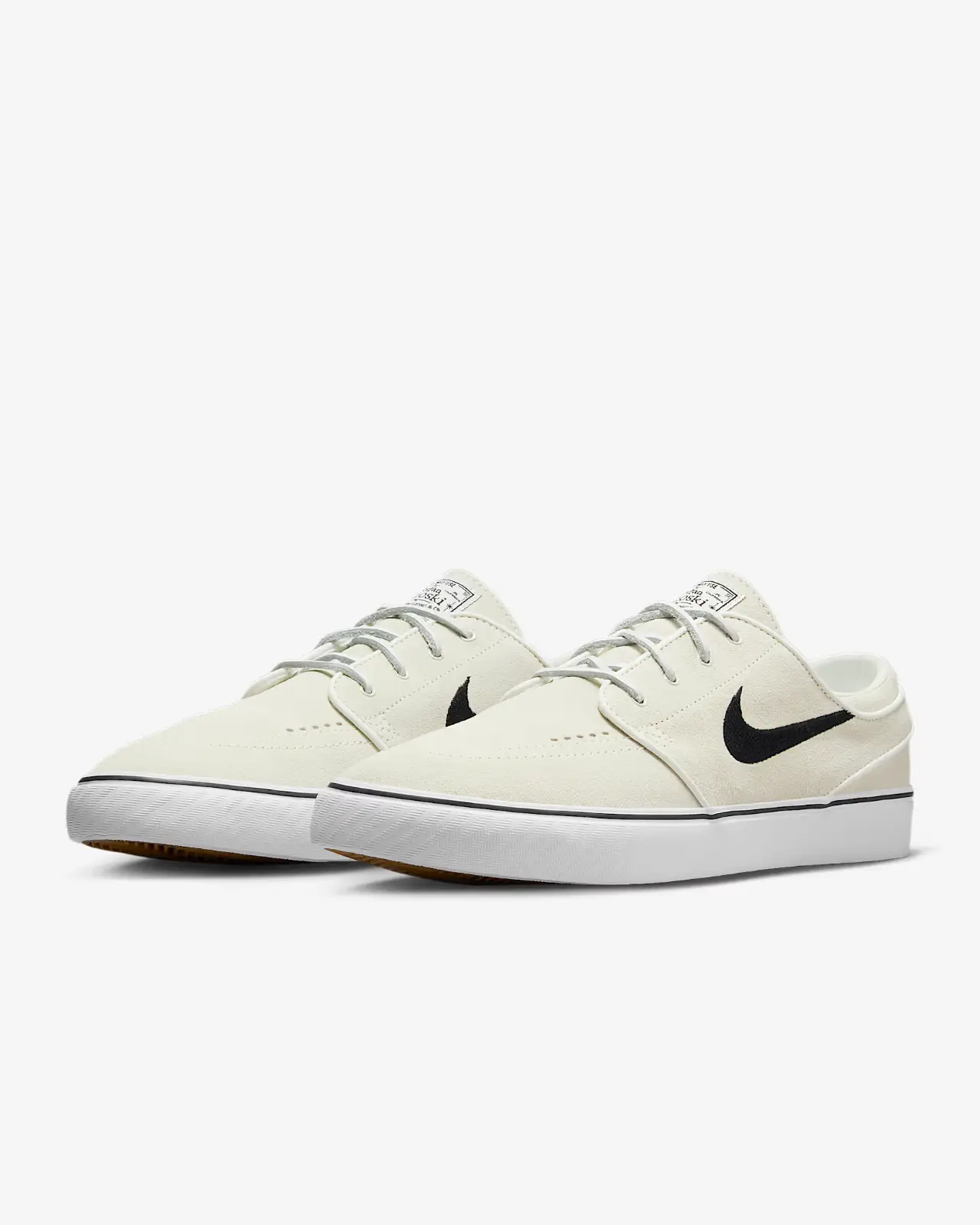 NEW ALL SIZES Nike Zoom Stefan Janoski+ SB Summit White Black FD6757-100 Lace-up