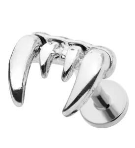 Fang Stainless Steel Threadless Labret