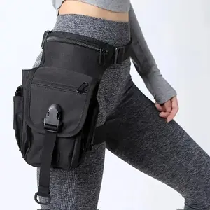 Large-capacity riding outdoor equipment bag, waterproof motorcycle thigh bag for men and women, multi-functional fishing leg bag, multi-layer equipment pouch, safety leg bag suitable for mobile phones, wallets, and essentials