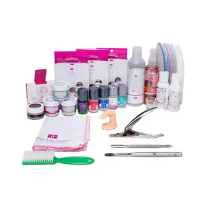 Nail Factory Basic Acrylic Powder Kit - 28pcs Assorted Shapes, 5L Volume, for Beginners, Art Projects & Diverse Nail Designs