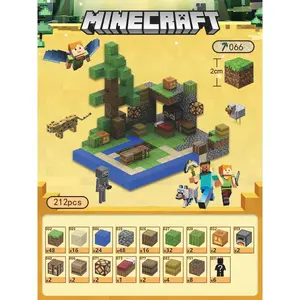 Minecraft-Compatible Magnetic Building Set - Creative STEM Learning Toy with 224PCS