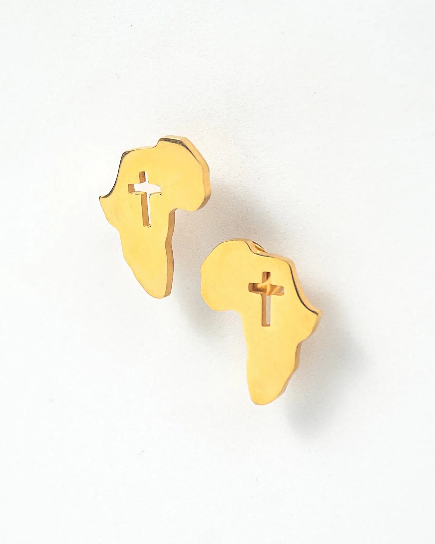 "Africa Cross Stud" Earrings
