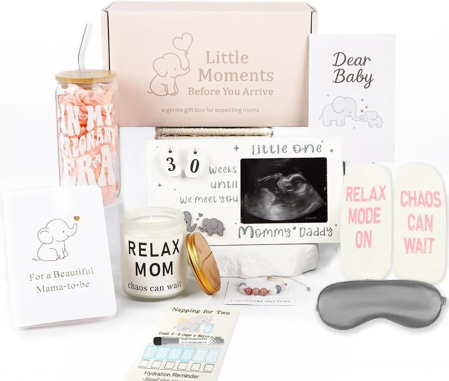 Pregnancy Care Package Gift Set for First Time Mom | Self Care Items, Pregnant Wife, Mom to Be, First Mother's Day or 2nd Trimester