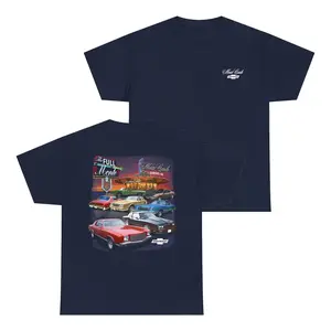 Chevy Monte Carlo Drive In Scene 2 Sides T-Shirt, Graphic Unisex Cars Shirt, Outdoors Style, Top Menswear, Gift for Him, For Her