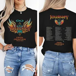 Journey Final Frontier Tour 2026 Shirt, Retro Rock Band T-Shirt, Vintage 80s Music Aesthetic, Classic Rock Fan Gift WLG