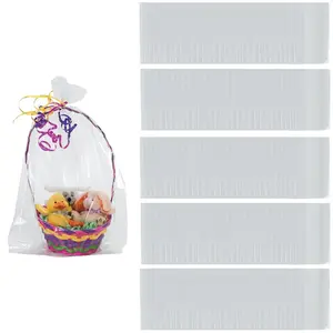10" x 18" Bulk 150 Pc. Large Clear Cellophane Gift Basket Bags