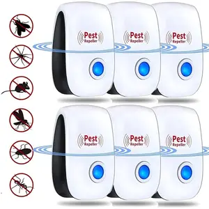 Ultrasonic Pest Repeller Plug – Non-Toxic & Odorless Electronic Device for Indoor Use – Keeps Roaches, Mice & Spiders Away effective cockroach long-lasting protection repellent home pest  killer