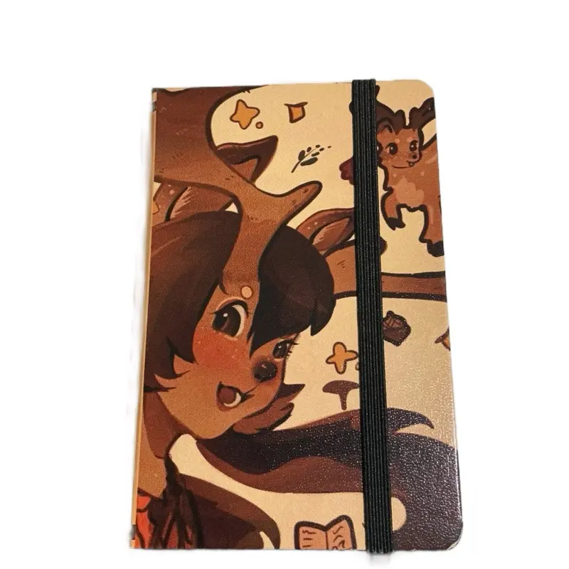 Autumn deer girl sketchbook, notebook and fall scrapbook A6 192 pages