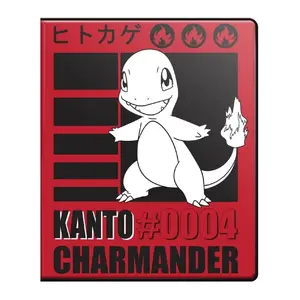 Ultra Pro Charmander Binder - 9 Pocket Portfolio That Sotres & Protects Up To 180 Standard Size Cards