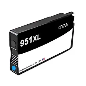 U.S. Remanufactured for HP 951XL (CN046AN) Cyan Ink Cartridge OEM Chip