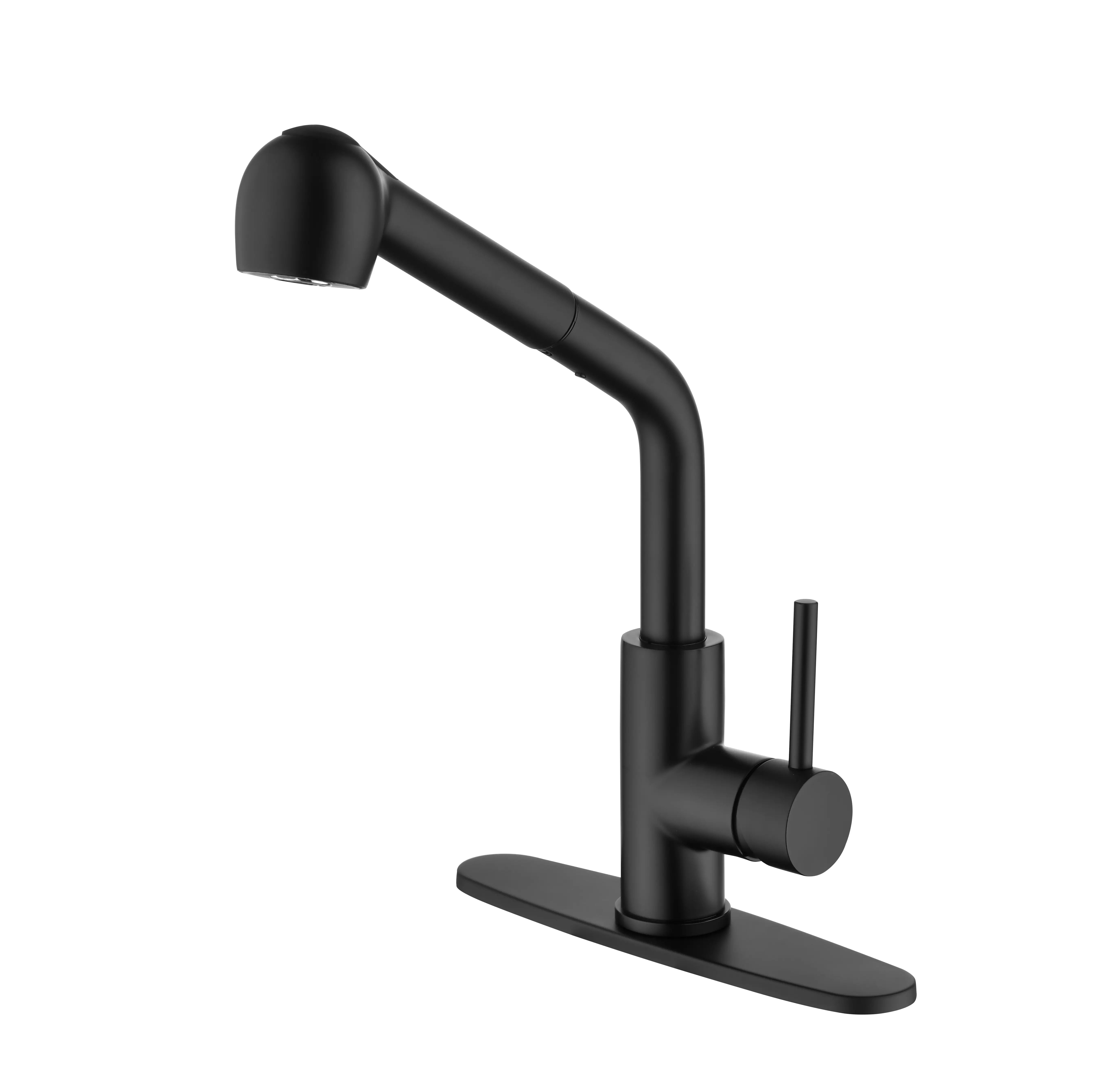 Matte Black Kitchen Faucet with Pull Down Sprayer Single Handle High Arc Kitchen Sink Faucet with Pull Out Sprayer for Farmhouse Camper Laundry Room RV Sink, Modern Stainless Steel Kitchen Tap, Home Furniture and Household Product Search Terms