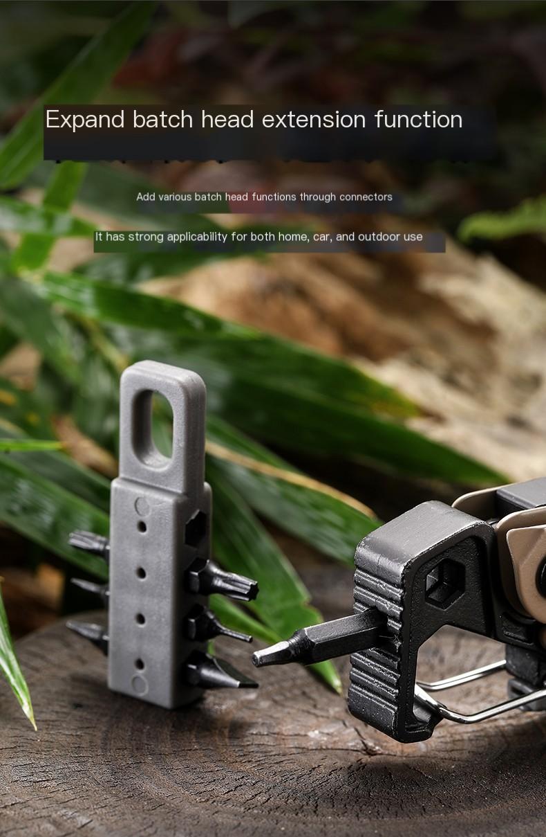 Multitool, 25-in-1 Stainless Steel Multi Tool Pliers with Self-Locking, Pocket Knife, Nylon Sheath, Professional (EDC) Multi-Tool for Survival, Camping and Hunting, Hiking removable clip