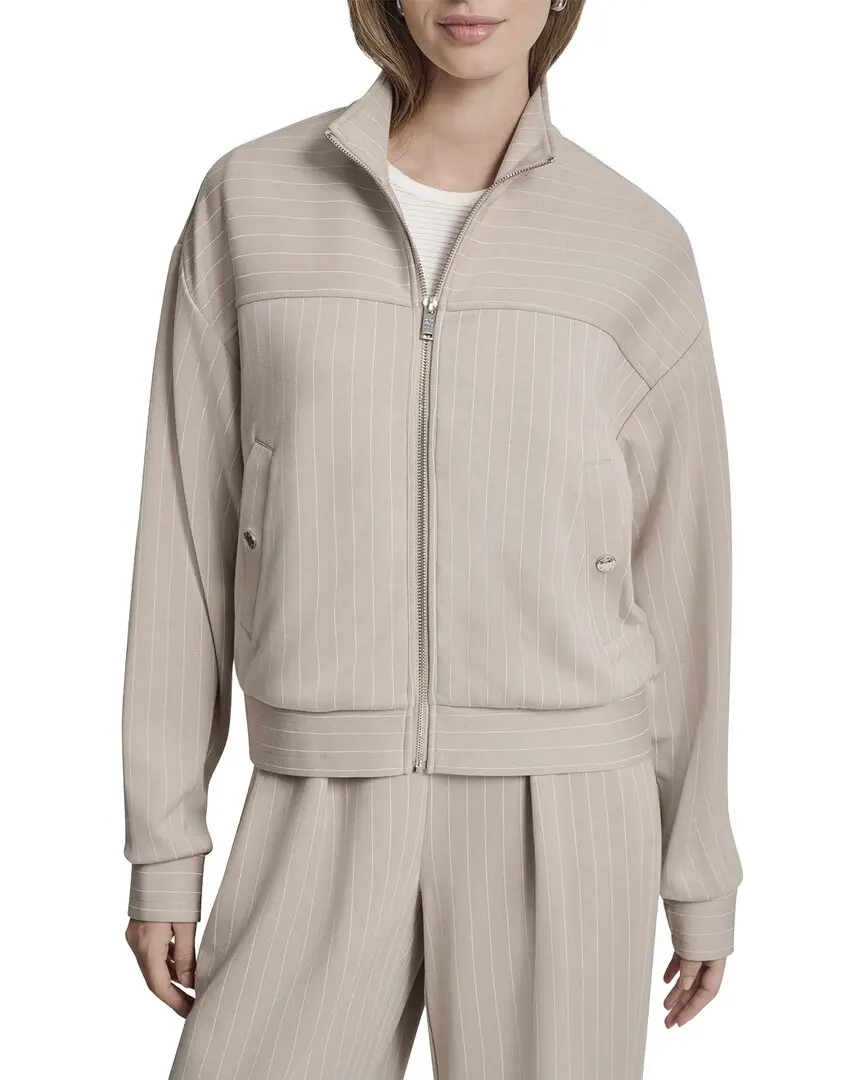 DKNY Full Zip Pinstripe Track Jacket