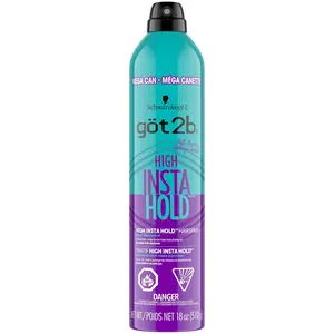 Schwarzkopf Got2b High Insta Hold Hairspray 9.1oz No Residue or Stickiness